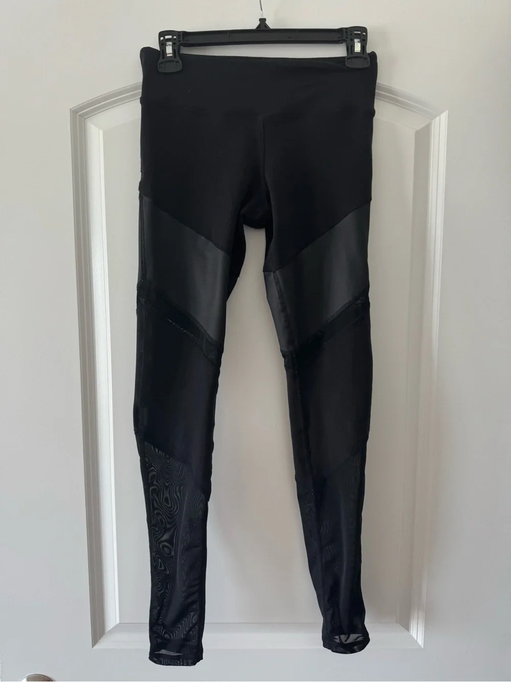 ALO YOGA Black Sheila Mesh Leggings Size XS
